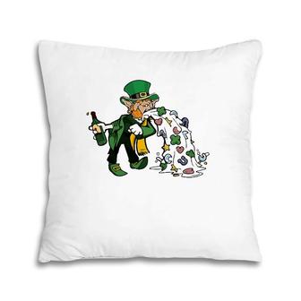 Funny Leprechaun St Patrick's Day Party Irish Leprechaun Pillow | Mazezy