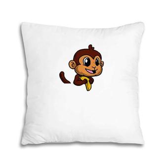 Funny Monkey In The Pocket Gift Monkey Pocket Pillow | Mazezy