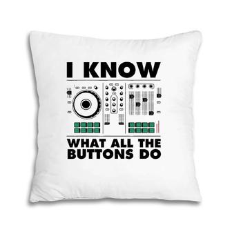 Funny Music Engineer Gift Cute Dj Sound Technician Men Women Pillow | Mazezy