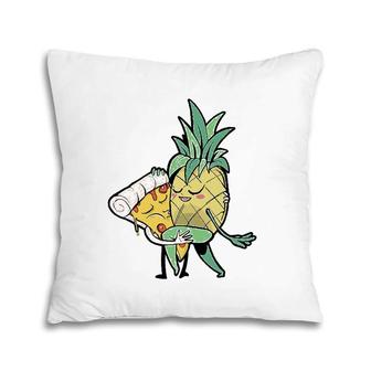 Funny Pineapple Pizza Love Funny Pizza Pineapple Pillow | Mazezy