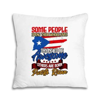 Funny Puerto Rican Ancestry Puerto Rico Pride Pillow | Mazezy