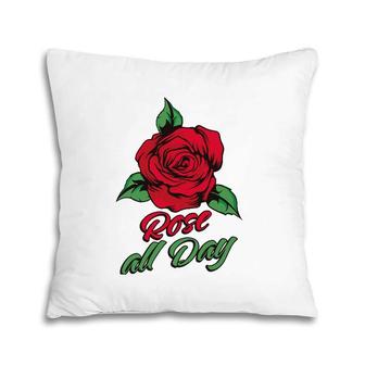 Funny Rose All Days Flower Arrangement Florist Pillow | Mazezy