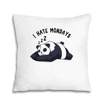 Funny Students Teacher Employees Office Worker I Hate Mondays Pillow | Mazezy