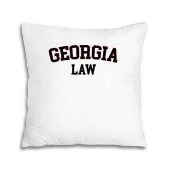 Georgia Law, Georgia Bar Graduate Gift Lawyer College Pullover Pillow | Mazezy