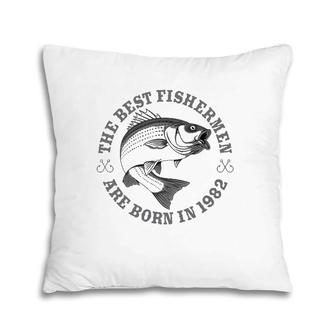 Gift For 39 Years Old Fisherman Fishing 1982 39Th Birthday Pillow | Mazezy