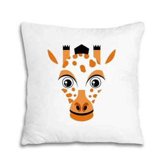 Giraffe Face Costume Cute Animal Safari Zoo Halloween Gift Pillow | Mazezy