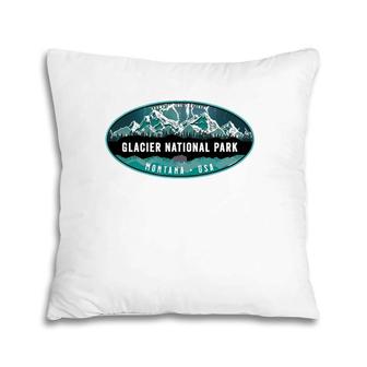 Glacier National Park Lightening Mountains Pillow | Mazezy