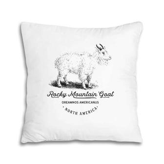 Goat Rocky Mountain National Park Goats Retro Fauna Teacher Pillow | Mazezy