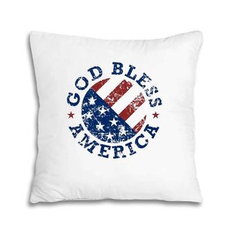 God Bless America Flag 4Th Of July Independence Day Pillow | Mazezy DE