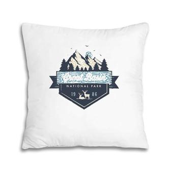 Great Basin National Park Cool Vintage Mountain Pillow | Mazezy