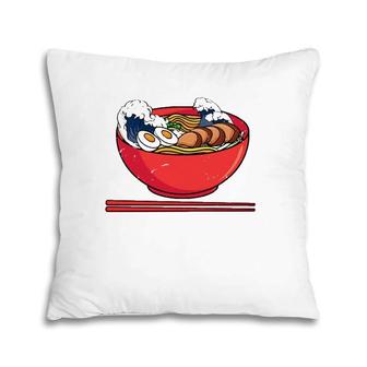 Great Ramen Wave Japanese Ramen Noodles Pillow | Mazezy