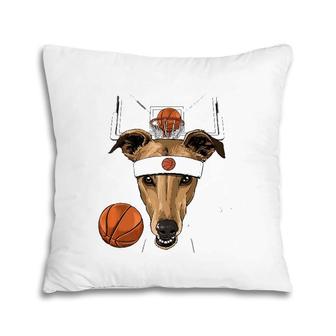 Greyhound Basketball Dog Lovers Basketball Player Pillow | Mazezy
