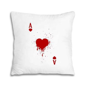 Group Matching Halloween Costume Play Cards Ace Of Hearts Pillow | Mazezy