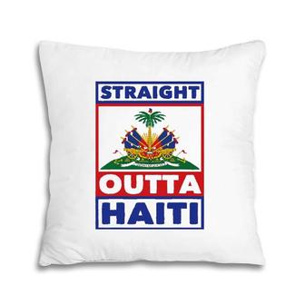 Haiti Haitian America Flag Love Straight Roots Ayiti Proud Pillow | Mazezy CA