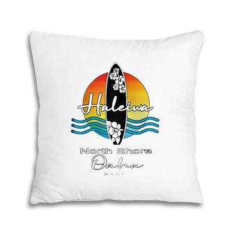 Haleiwa North Shore Oahu Hawaii Surfer Paradise Souvenir Zip Pillow | Mazezy