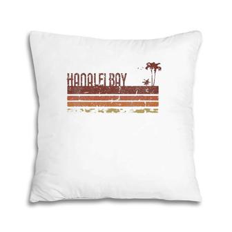 Hanalei Bay Hawaii Vintage 70S 80S Vacation Pillow | Mazezy
