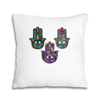 Hand Of Fatima Hasam Pillow | Mazezy