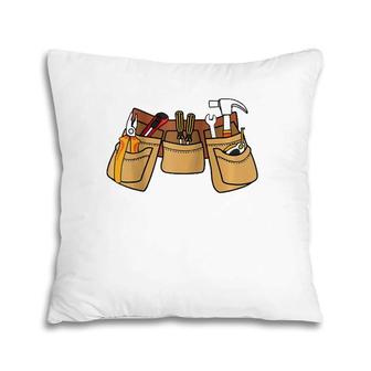Handyman Carpenter Costume Cool Chistmas Gift Pillow | Mazezy