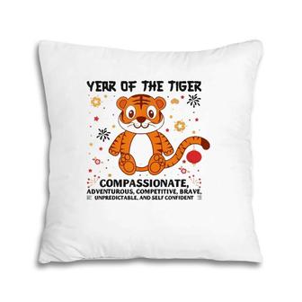 Happy New Year 2022 Year Of The Tiger Eve Party Supplies Pillow | Mazezy