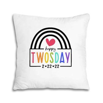 Happy Twosday Tuesday February 22Nd 2022 22222 Anniversary Pillow | Mazezy