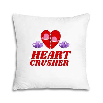 Happy Valentine's Day Heart Valentine White Romantic Pillow | Mazezy UK