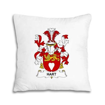 Hart Coat Of Arms - Family Crest Pillow | Mazezy
