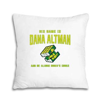 His Name Is Dana Altman And He Aligns Rubik’S Cubes Pillow | Mazezy