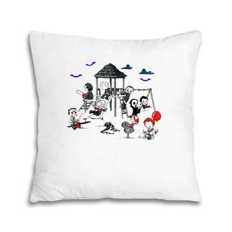 Horror Clubhouse In Park Funny Halloween Costume Pillow | Mazezy