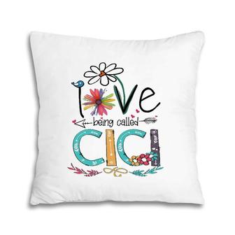 I Love Being Called Cici Sunflower Pillow | Mazezy
