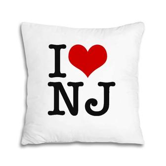 I Love New Jersey Retro Pillow | Mazezy