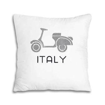 Italy Scooter Moped Rome Italia Travel S Pillow | Mazezy