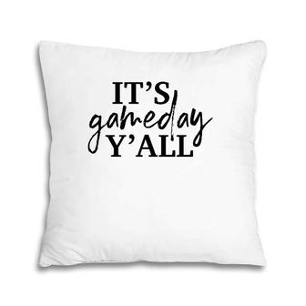 It's Game Day Y'all Football Baseball & Soccer Tee Pillow | Mazezy