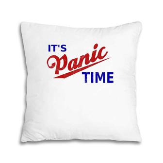 It's Panic Time Retro Cool Panic Remain Calm School Strike For Climate Pillow | Mazezy