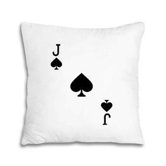 Jack Of Spades Costume Halloween Deck Of Cards Pillow | Mazezy