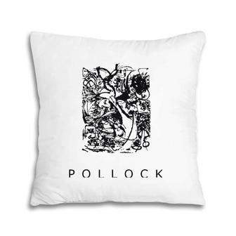 Jackson Pollock Print Number 8 Ver2 Pillow | Mazezy