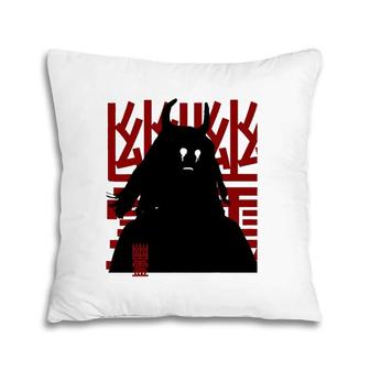 Japanese Sad Crying Demon Yurei Harajuku Kanji Graphic Tee Pillow | Mazezy