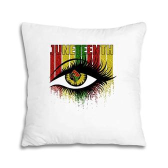 Juneteenth Eye June 19Th Black African Women Independence Pillow | Mazezy