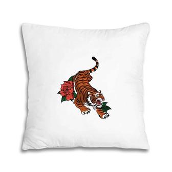 Jungle Tiger Stripes Safari Animal Tiger Pillow | Mazezy UK