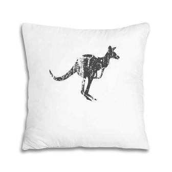 Kangaroo Vintage Design Kangaroo Print Pillow | Mazezy