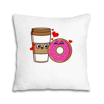 Kawaii Coffee And Donut Barista Pillow | Mazezy