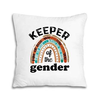 Keeper Of The Gender Rainbow Gender Reveal Baby Shower Pillow
