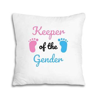 Keeper Of The Gender Reveal Party Supplies Pillow | Mazezy