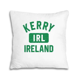 Kerry Ireland Irl Gym Style Distressed Green Print Pillow | Mazezy