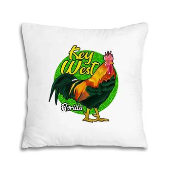 Key West Florida Keys Rooster Vacation Cruise Souvenir Gift Pillow | Mazezy