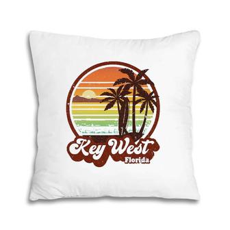 Key West Souvenirs Florida Vintage Surf Surfing Retro 70S Pillow | Mazezy UK