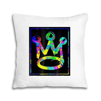 King Crown Paint Splatter Gift Pillow | Mazezy