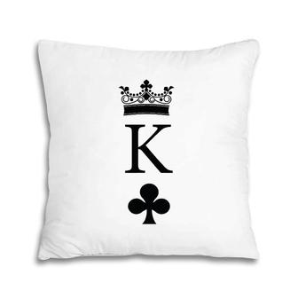 King Of Clubs For Valentine Matching Couple Pillow | Mazezy