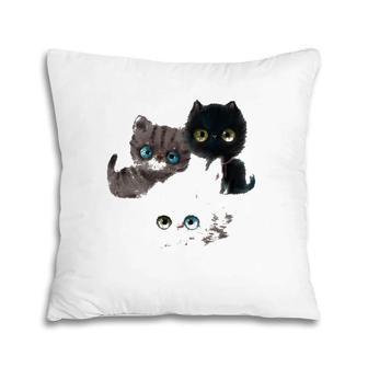Kitten Lover T Cute Kitten Tees Cat Lover Cat Pillow | Mazezy