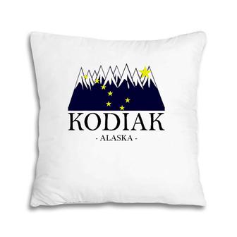 Kodiak Alaska Awesome Mountain Tee Gift Pillow | Mazezy
