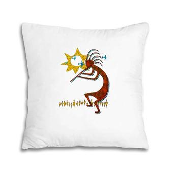 Kokopelli Concert Cool Fashion Native American Pillow | Mazezy